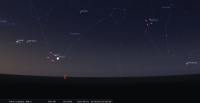 Neptune, Vénus et Uranus le 1er juin 5h